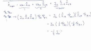 J Coupled I12 2 Spin System [upl. by Lemuel]