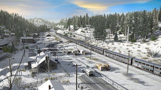 Snowy Route 🌨️🏂💖  Trainz Railroad Simulator 2022  Ultra HD Gameplay  Part1 [upl. by Paehpos]