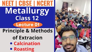 Metallurgy Class 12  L 01  Concentration Roasting Calcination  NEET Chemistry  NCERT  CBSE [upl. by Alburg]