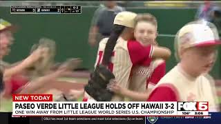 Hendersonbased Little League continues winning streak at World Series [upl. by Dorcia]