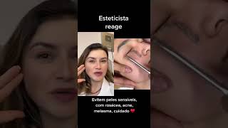 Esteticista reage ao Dermaplaning [upl. by Novehs]