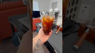 Crisp Ice Cold Americano pardon the moving dust in background coffee espresso americano [upl. by Laenej]