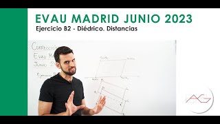 CORRECCIÓN EVAU MADRID 2023  Diédrico B2 [upl. by Ailugram]