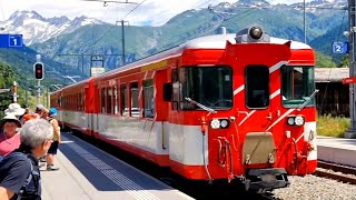 Von Ulrichen nach Brig Durchs Goms mit der MatterhornGotthard Bahn [upl. by Edniya]