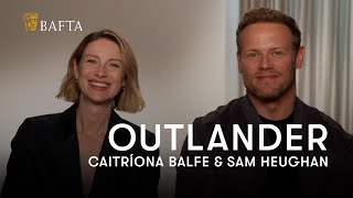 Outlanders Sam Heughan declares Caitríona Balfe an honorary Scot  BAFTA [upl. by Disini]