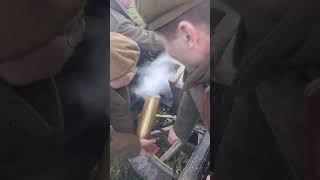 25pdr guns firing Easter eggs [upl. by Roselani]