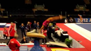 Gabby Douglas  Vault  2012 ATampT American Cup Podium Training [upl. by Herm]