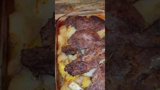 Tavë me patate e mish reels food gatimetradicionale youtube youtubeshorts shorts viralvideo [upl. by Reichel487]