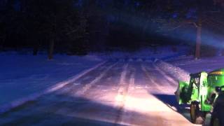 John Deere 1026R plowing snow [upl. by Gerianne]