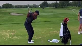 Tiger Woods Wedge Swing [upl. by Ahsiadal612]