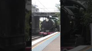 3526 at Kogarah train steamengine railfanning [upl. by Stanfill]