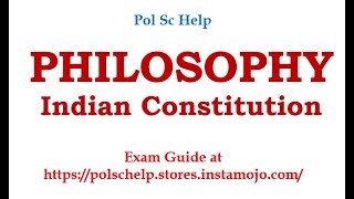 Philosophy of Indian Constitution past year’s paper analysis and guide [upl. by Cleopatre]