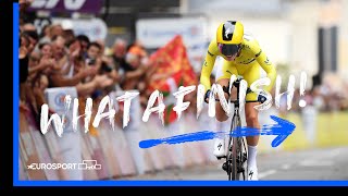 Thrilling Finish To The Tour De France Femmes  Eurosport [upl. by Halley]