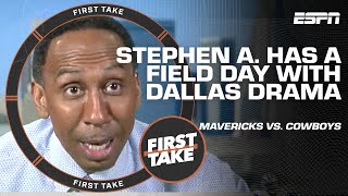 BIGGER DISAPPOINTMENT Mavs or Cowboys 🤠🐴 Stephen A has THIS to say  First Take [upl. by Capwell]