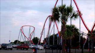 Carowinds Intimidator off Ride POV  July 14 2014 [upl. by Asikal344]