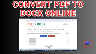 How to Convert PDF to Docx Online [upl. by Aivatra932]