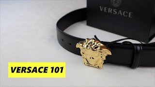 Versace Palazzo Belt Unboxing and Fit Review  VERSACE 101 [upl. by New]