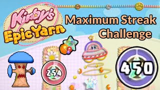 What is the Highest Streak in Kirbys Epic Yarn  Maximum Streak Challenge [upl. by Rann45]