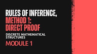 Theory of Inference Rules of Inference  MAT203  DMS MODULE 1  KTU  Anna Thomas  SJCET [upl. by Valentina617]