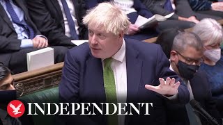 The full exchange Keir Starmer takes on Boris Johnson over lockdown party scandal [upl. by Farkas]