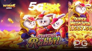 Wins6 Casino Fortune Rabbit Super Mega Win Slot Game  PG Soft Live Game wins6 fortunerabbit [upl. by Yulma731]