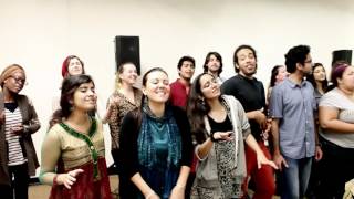 Behind the Scene for the AR Rahman show  Berklee Indian Ensemble [upl. by Lan]