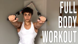 Full Body Resistance Band Workout At Home Workout [upl. by Stoecker525]