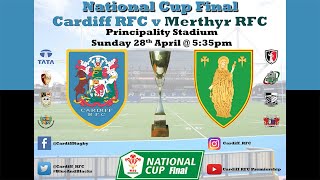 Cardiff v Merthyr  National Cup Final Full Match  28th April 2019 [upl. by Gaultiero717]