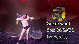 MHWIB Greatsword Solo Fatalis 0639quot35 No heroics [upl. by Hgieloj]