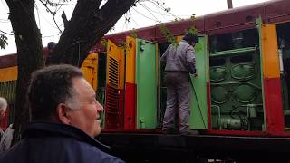 Arranque de la Locomotora Ge U13 6016 Ferroclub Escalada 28052017 FULL HD [upl. by Sirod566]