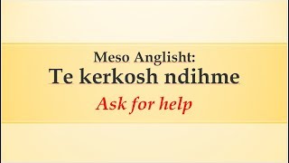 Te kerkosh ndihme [upl. by Giorgi]