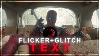 Flicker text  glitch text tutorial on alight motion Preset [upl. by Ialokin]