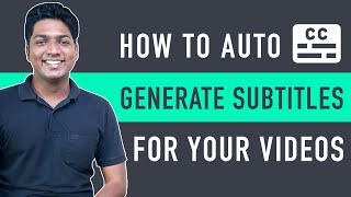 How To Generate Subtitle for Any Video  In just 3 steps [upl. by Jacoba]