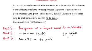 Metoda falsei ipoteze  problema nr 2 rezolvata [upl. by Yluj580]