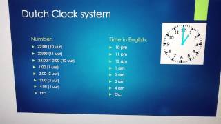 Learn Dutch Lesson 5 Time in Dutch [upl. by Vassell]