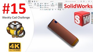 Weekly CAD Challenge 15  solidworks [upl. by Adnahsed13]