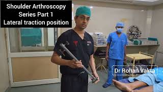 Shoulder Arthroscopy series Patient Positioning and Traction part 1 [upl. by Malvia903]