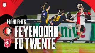 Highlights Feyenoord V1  FC Twente  Azerion Vrouwen Eredivisie  20232024 [upl. by Eelyahs375]