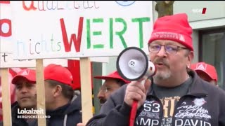 Heiligenhaus Demo für die Jobs in der Gießerei Küpper  WDR Lokalzeit Bergisches Land  25032019 [upl. by Lusty]