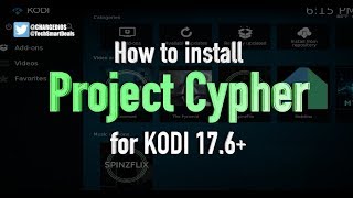 How to install PROJECT CYPHER Addon for KODI 176 WATCH LOCAL USA CHANNELS amp CABLE TV USING KODI [upl. by Mairam292]