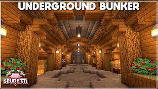 Minecraft How to Build an Underground Survival Bunker Tutorial 2021 [upl. by Wilburn]