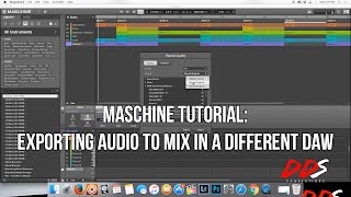 MASCHINE Tutorial How to Export Files For Mixing In A Different DAW [upl. by Kevin]