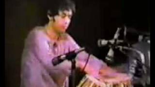 Zakir Hussain solo with Ajoy Chakraborty in harmonium [upl. by Elocon315]