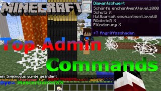 Minecraft Die besten Admin CommandsBefehle German [upl. by Goer]