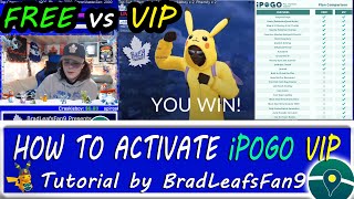 iPOGO VIP Activation Tutorial  FREE vs VIP Version Comparison  Pokémon GO [upl. by Engleman559]