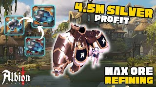 Earn More Silver with Max Ore Refining  Albion Online [upl. by Demetre982]