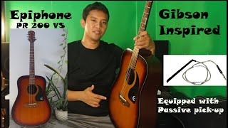 Epiphone PR 200 VS Inspired by Gibson REVIEW [upl. by Hildie]