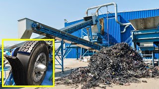 Tire Recycling Process and recycled products Economy [upl. by Eenahpets788]