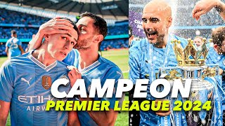 Manchester City CAMPEÓN de la Premier League 2024 ¡CELEBRACÍON Histórica [upl. by Eleonora]