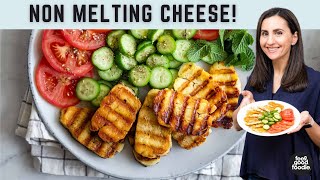 How to Grill NonMelting Halloumi Cheese  Two Easy Ways to Serve [upl. by Annoerb411]